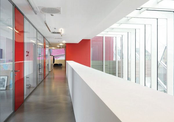 Procter & Gamble offices glass partition wall