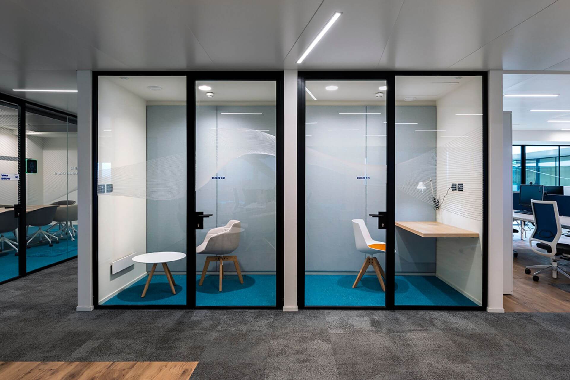 Fameccanica offices aluminum partition walls | VetroIn glass walls